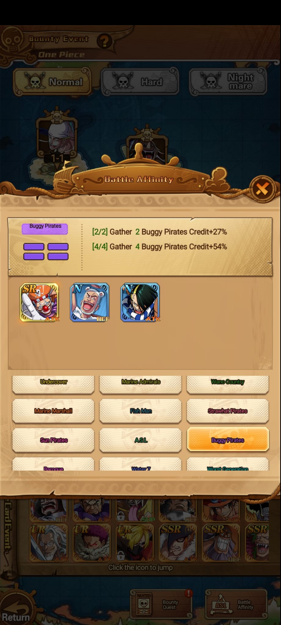 Afinidad Buggy Pirates