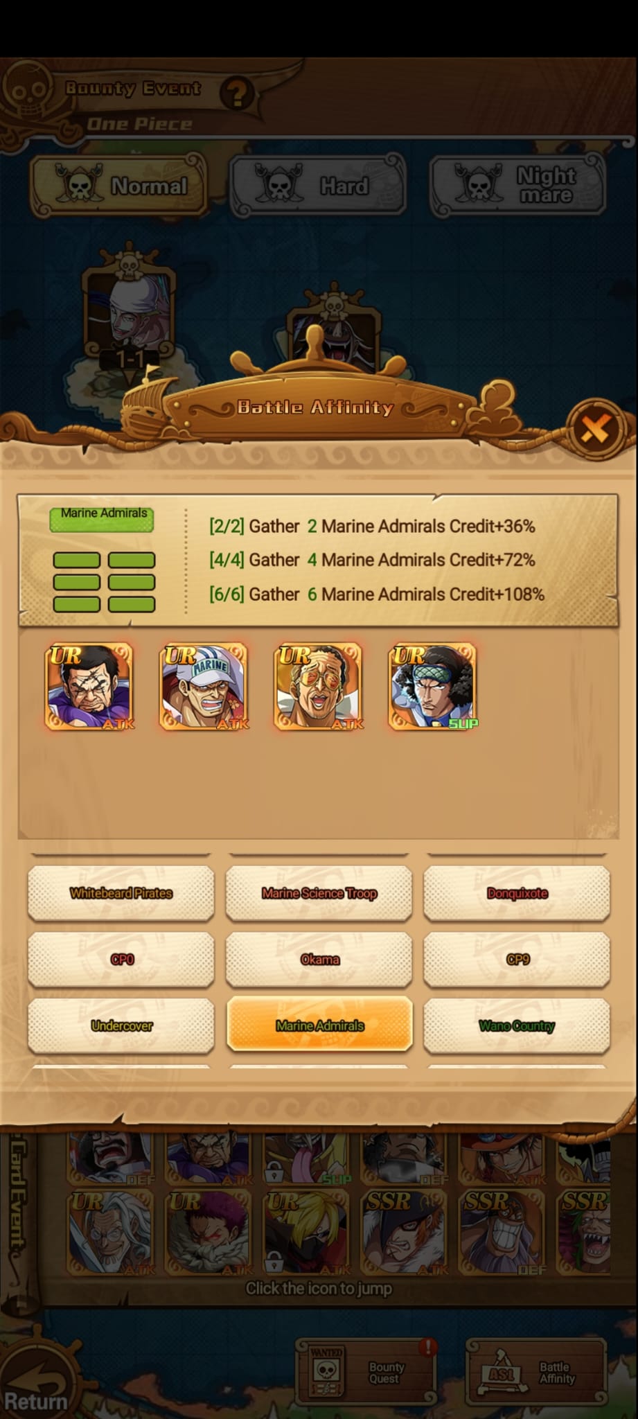 Afinidad Marine Admirals
