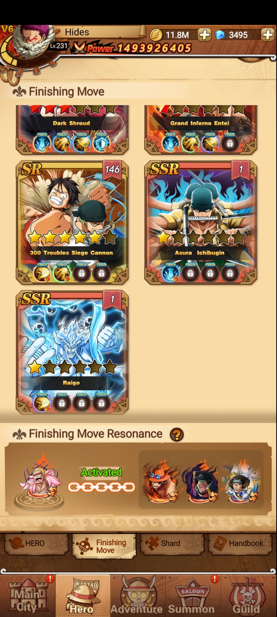 Finishing Move Resonance